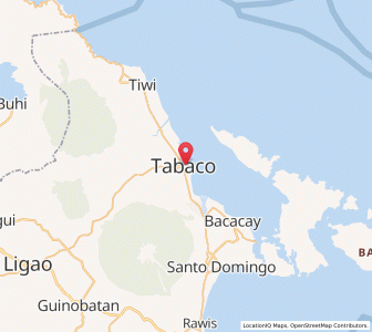 Map of Tabaco, Bicol