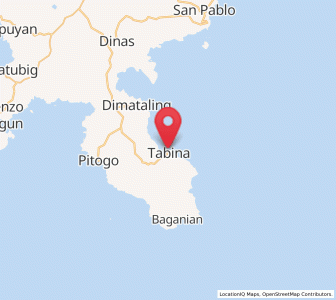 Map of Tabina, Zamboanga Peninsula