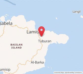 Map of Tablas, Autonomous Region in Muslim Mindanao