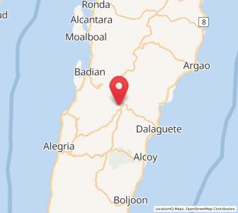 Map of Tabon, Central Visayas