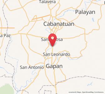 Map of Tabuating, Central Luzon
