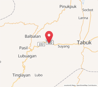 Map of Tabuk, Cordillera