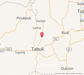 Map of Tabuk, Cordillera
