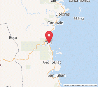 Map of Taft, Eastern Visayas