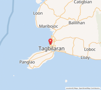 Map of Tagbilaran City, Central Visayas