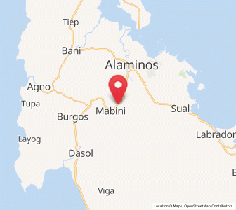 Map of Tagudin, Ilocos