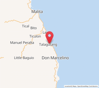 Map of Talagutong, Davao