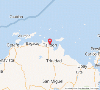 Map of Talibon, Central Visayas