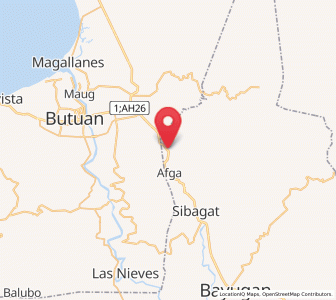 Map of Taligaman, Caraga