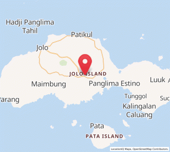 Map of Talipao, Autonomous Region in Muslim Mindanao