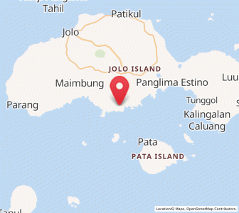 Map of Talipaw, Autonomous Region in Muslim Mindanao