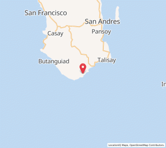 Map of Talisay, Calabarzon
