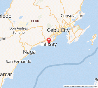Map of Talisay, Central Visayas