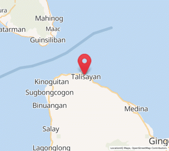 Map of Talisayan, Northern Mindanao