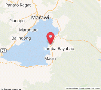 Map of Tamparan, Autonomous Region in Muslim Mindanao