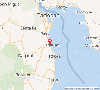 Map of Tanauan, Eastern Visayas