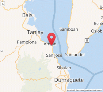 Map of Tandayag, Central Visayas