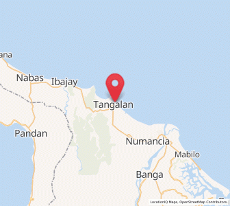 Map of Tangalan, Western Visayas