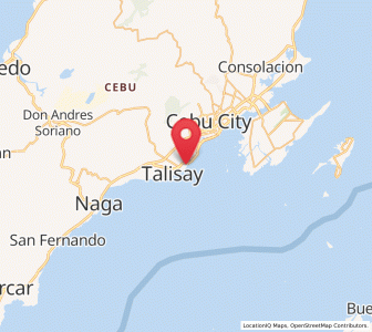 Map of Tangke, Central Visayas