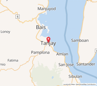 Map of Tanjay, Central Visayas