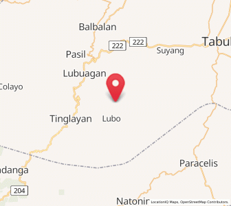 Map of Tanudan, Cordillera