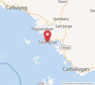 Map of Tarangnan, Eastern Visayas