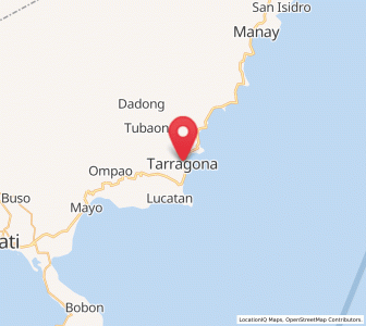 Map of Tarragona, Davao