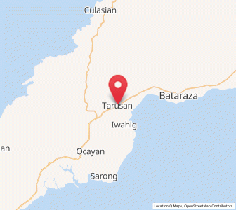 Map of Tarusan, Mimaropa