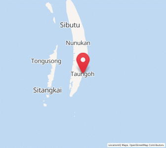 Map of Taungoh, Autonomous Region in Muslim Mindanao