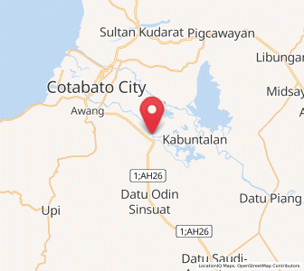 Map of Taviran, Autonomous Region in Muslim Mindanao