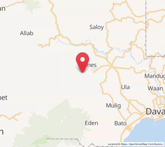 Map of Tawan tawan, Davao