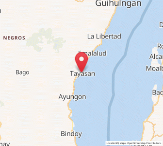 Map of Tayasan, Central Visayas