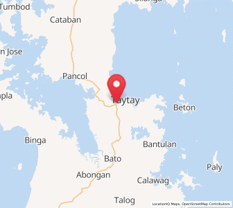 Map of Taytay, Mimaropa