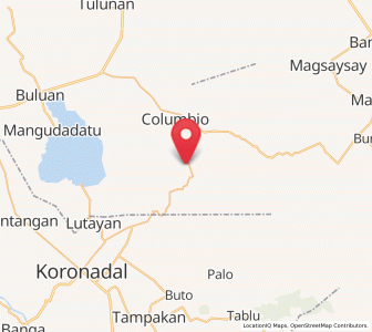 Map of Telafas, Soccsksargen