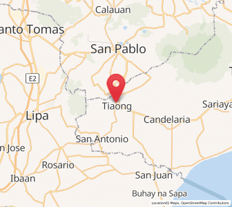 Map of Tiaong, Calabarzon