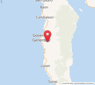 Map of Tibanbang, Davao