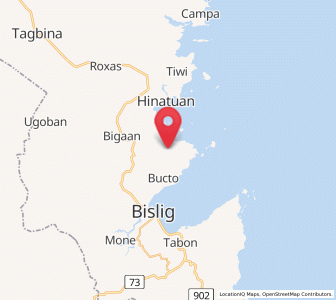 Map of Tidman, Caraga