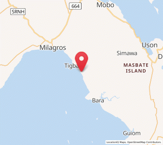 Map of Tigbaw, Bicol