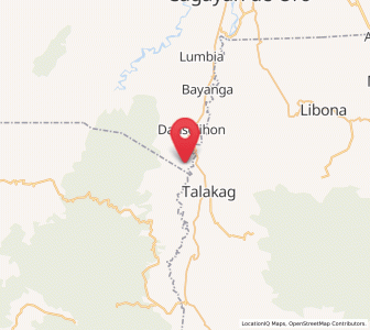 Map of Tignapalan, Northern Mindanao