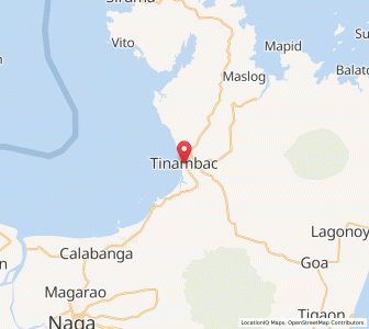 Map of Tinambac, Bicol