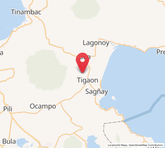 Map of Tinawagan, Bicol