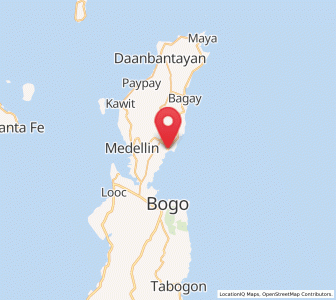 Map of Tindog, Central Visayas