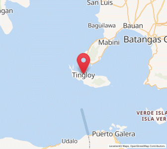 Map of Tingloy, Calabarzon