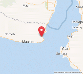 Map of Tinoto, Soccsksargen