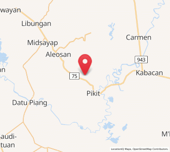 Map of Tinutulan, Autonomous Region in Muslim Mindanao