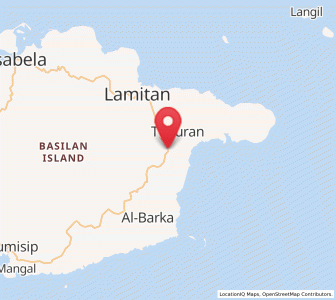 Map of Tipo-Tipo, Autonomous Region in Muslim Mindanao