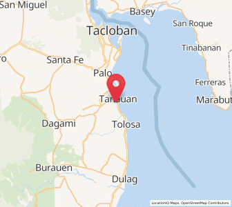 Map of Tolosa, Eastern Visayas