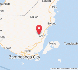 Map of Tolosa, Zamboanga Peninsula