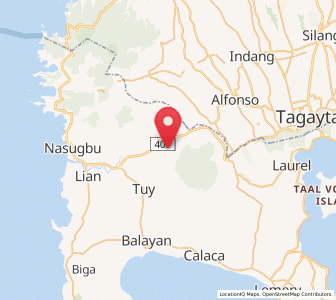 Map of Toong, Calabarzon