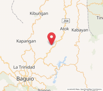 Map of Topdac, Cordillera